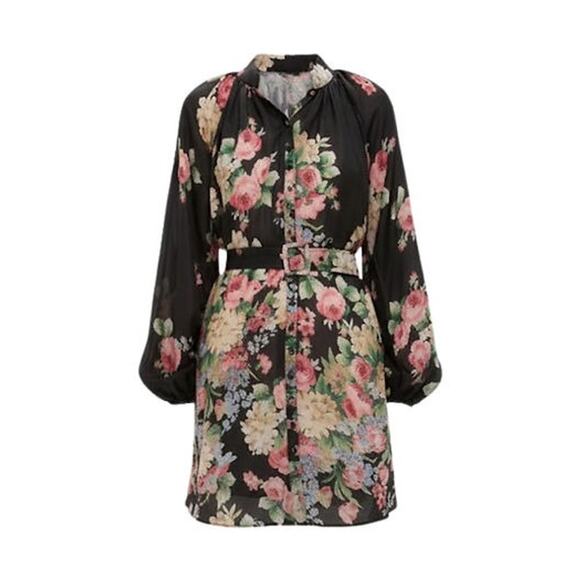 BYTIMO Flower Market Cupro Button Down Dress Size XS NWT Retail $430 Tuckernuck - Picture 8 of 8